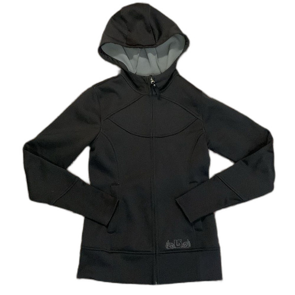 Burton Black Scuba Style Soft Shell Full Zip Fleece Lined Hooded Jacket Size XS - Picture 1 of 13